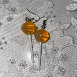 Mandarin Orange 🍬 Candy Drop earrings